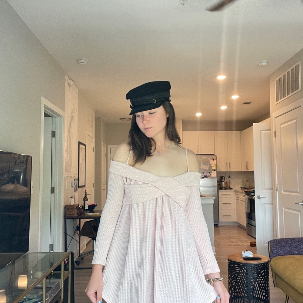 Pink Off-Shoulder long top